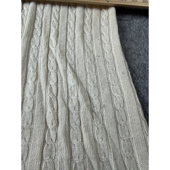 Ralph Lauren Cardigan Sweater Cable Knit Silk Cashmere Size XL Cream READ - Picture 11 of 16